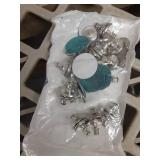 20 Pairs Magnetic Curtain Clips, Curtain Magnets Closure Prevent Light Leaking, Shower Curtain Side Magnets to Keep Shower Liner Closed and Tight to The Wall with 40 Pcs Self-Adhesive Patch - Retail: 