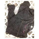 Avidlove Black Lace Bodysuit Long Sleeve Body Suits Womens Lace Body Suit with Snap Crotch Going Out Tops Black M - Retail: $22