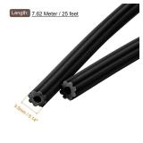 uxcell Screen Spline, 0.14\" x 25ft Round Window Screen Repair Retainer Spline for Door Window Screens Replacement, Black - Retail: $9