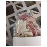 Vercraft 24 Pcs Christmas Wine Ornaments for Tree Wooden Retro Red Wine Bottle Hanging Decorations for Home Xmas Tree Party Favor Window Vase - Retail: $7