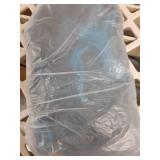 BERON Blue Wig Short Curly Wig Mix Blue Bob Wigs Charming Women Beach Wave Blue Wigs for Cosplay Costume Party Hairnet Included - Retail: $21