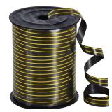 TONIFUL Curling Ribbon-Black Gold Balloon Curling Ribbons-250 Yards Balloon String for DIY Decor,Gift Wrapping,Ribbons and Bows for Christmas New Year Birthday Gifts Halloween Graduation Supplies - Re