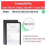 YIHE Kids Case for Samsung Galaxy Tab A11 Plus 2025 & A9 Plus 2023 11 Inch, Shockproof Handle Stand Cover with Built-in Screen Protector, Red&Black - Retail: $18