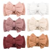 Niceye Handmade Baby Headbands Soft Stretchy Nylon Hair Bands with Bows for Newborn Infant Baby Toddler Girls - Retail: $15