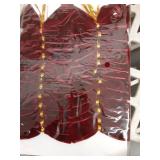 Utehilly 24 Pcs Burgundy Small Velvet Christmas Bows for Christmas Tree, Wreath, Gift Wrapping, Crafts, Wedding, Party, Twist Tie Bows for Treat Bag Bakery Candy Bags, Home Decor 1\" W,3.5 x 3.5 inch 