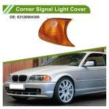 HOPESPANNER No.63126904300 Corner Signal Light Cover for BMW 3-Series 1999-2001 Waterproof Yellow Corner Light Lamp Lens Plastic 1 Pc - Retail: $21