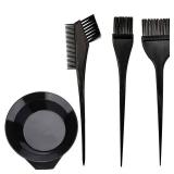 MOONMINI Hair Dye Color Brush and Bowl Set, Color Bowl Brushes Tool Mixing Bowl Kit Tint Comb for Hair Tint Dying Coloring Applicator (Black) - Retail: $5
