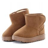 KDHAO Girls Boys Warm Winter Boots Kids Outdoor Snow Boots (11 M US Little Kid, Brown