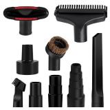 9/12/13/14/PCS Universal Vacuum Attachments 1-1/4\" Vacuum Cleaners Accessories Brush Extension Wand Nozzle Crevice Tool Wet Dry Plastic Vacuum Hose Adapter for Shop Vac Accessories (9PCS) - Retail: $