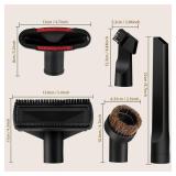 9/12/13/14/PCS Universal Vacuum Attachments 1-1/4\" Vacuum Cleaners Accessories Brush Extension Wand Nozzle Crevice Tool Wet Dry Plastic Vacuum Hose Adapter for Shop Vac Accessories (9PCS) - Retail: $