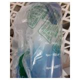 AQUAFIT 1 Gallon Water Bottle with Time Marker - Straw & Chug Lid - BPA Free Gym Water Bottle with Straw - Big Gallon Jug (Blue Skies, 128 oz - 2 Lids) - Retail: $40