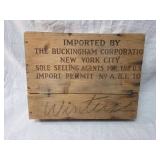 Buckingham Corporation NYC Import Wood Crate