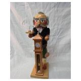 Steinbach German Wooden Clockmaker Nutcracker