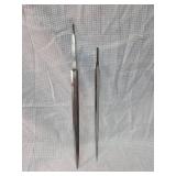 Lot of 2 original WWII German army officer dagger blades by FW Holler