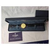 Cyma Gold Plated Swiss Watch with Original Box
