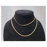 Herringbone Chain Necklace 32 inches long