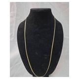 Herringbone Chain Necklace 32 inches long