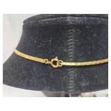 Herringbone Chain Necklace 32 inches long