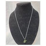 Green Squirrel Pendant Necklace