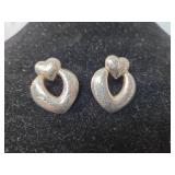 Heart Hoop Earrings