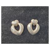 Heart Hoop Earrings
