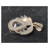 Rose Quartz Leaf 925 silver Pendant