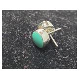 Turquoise Dome Stud Earrings
