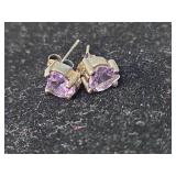 Purple Stud Earrings