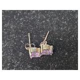 Purple Stud Earrings