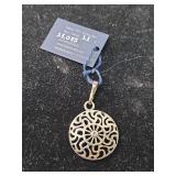 Sterling Silver Floral Filigree Pendant