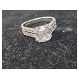 925 silver Solitaire Ring Size 7