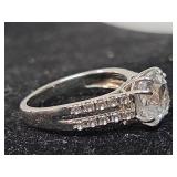 925 silver Solitaire Ring Size 7