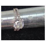 925 silver Solitaire Ring Size 7