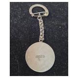 Sterling Silver Aztec Calendar Keychain
