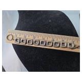 925 Silver Square Link Bracelet