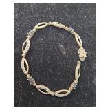 925 Silver Tennis Bracelet with sapphires