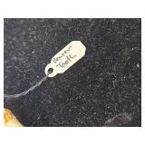 American Beaver Tooth with Gold Cap Mount