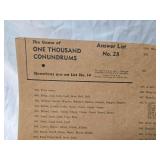 1000 Conundrums Game by Whitman Publishing