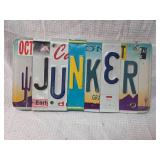 License Plate Art - JUNK Sign