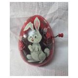 1950s Mattel Musical Easter Egg with Bunny Design