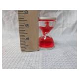 Red Ladybug liquid hourglass Timer