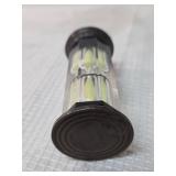 Glass Sand Timer with Black End Caps