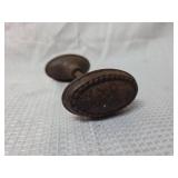 Cast Iron Door Handle with Oval Knobs
