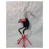 Rainbow Bird Bendable Art Figure