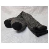 Black and grey Wool Winter socks