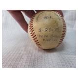 Signed Baseball from Vero Beach, Florida