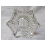 Clear Glass Star Base Bud Vase