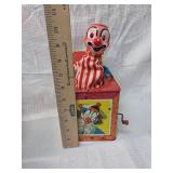 1950s Mattel Musical Clown Jack in the Box