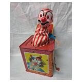 1950s Mattel Musical Clown Jack in the Box