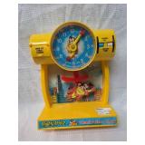 1981 Mighty Mouse Teach Time Clock by Viacom